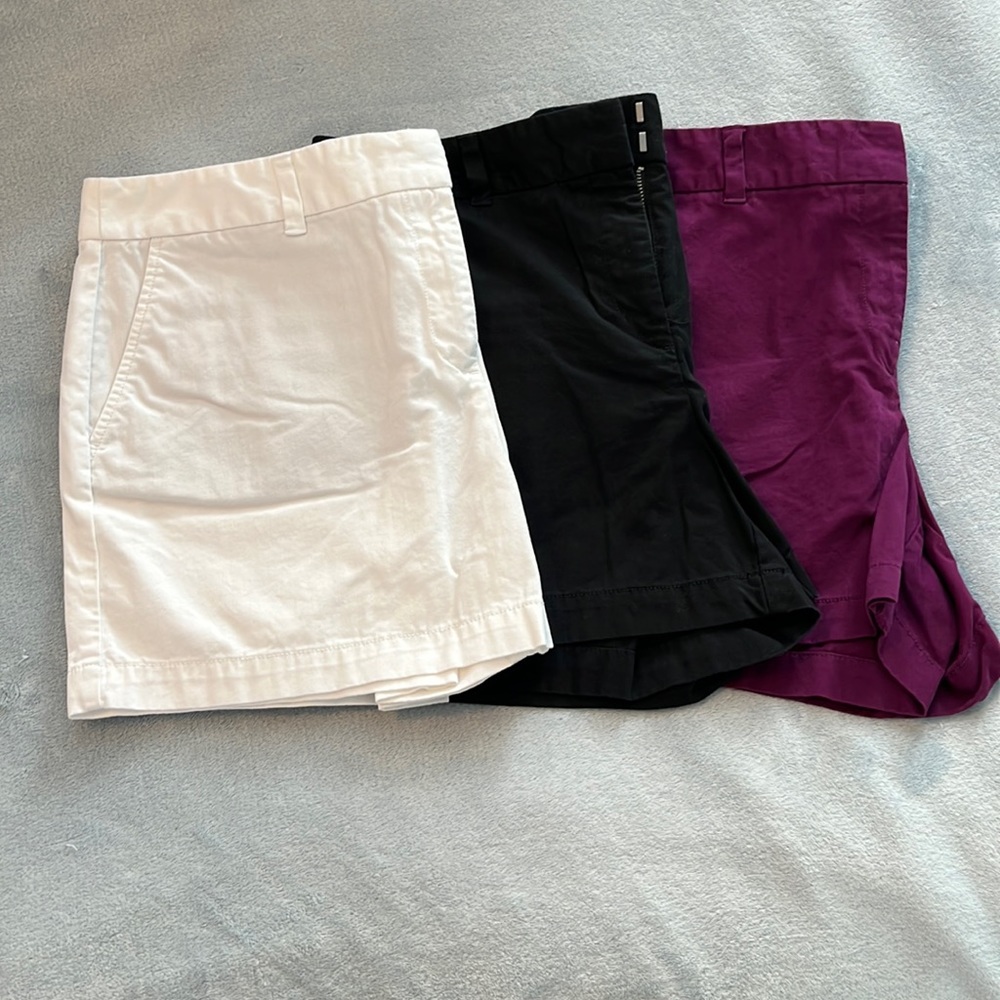 LOFT Women's Shorts - White, Black, Purple